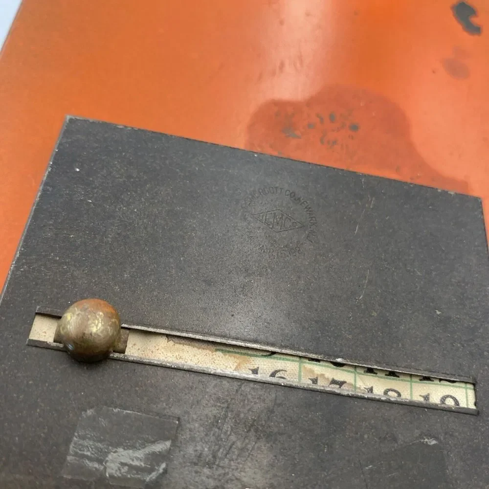 Antique JEMCO Phonedex Brass Salesman‎ Clipboard Advertising Perpetual Calendar